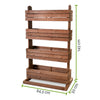 Vertikales Hochbeet 85 x 50 x 145 cm - Tanne